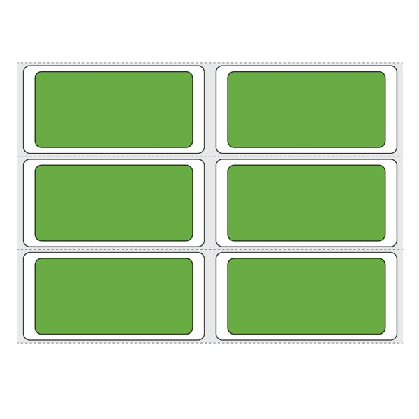 Direct Thermal Piggy Back Label, Individual 2-up 13/16" x 1-11/16"